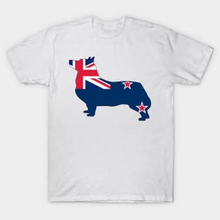 Swedish Vallhund New Zealand Flag Filled T-Shirt